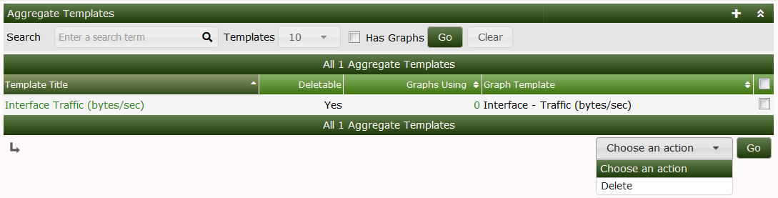 Aggregate Templates