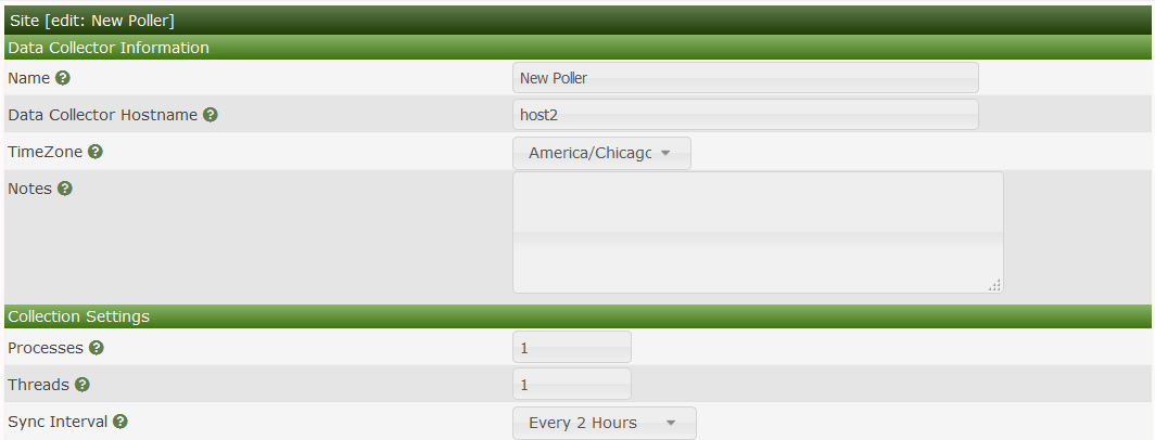 Data Collectors Edit Remote