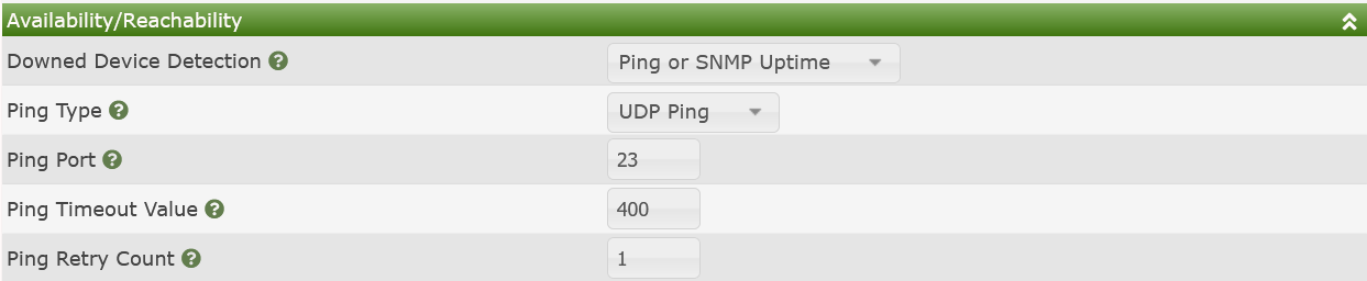 SNMP Defaults